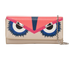 Elite Monster Wallet On Chain, &pound;295, Handbags, Beige/Pink, Leather, Front view